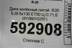 Диск колёсный литой  R20 EJ9 5x130 ET50 Ц.О.71,6 (9Y0601025F) для Porsche Cayenne с 2017г (Каен)