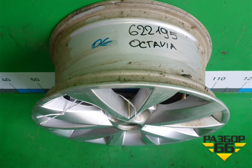 Диск колёсный литой  R16 EJ6,5 5x112 ET46 Ц.О.57,1 (5E0601025BJ) для Skoda Octavia (A7) с 2013г (Октавия)