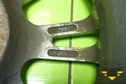 Диск колёсный литой  R15 EJ6 4х100 ET45 Ц.О.67,1