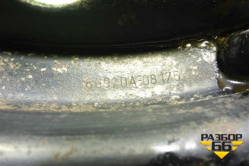 Диск колёсный штампованный  R16 EJ6,5 5x108 ET50 Ц.О.63,4 (6G92DA08176) для Ford Focus 2 с 2005-2008г (Фокус)