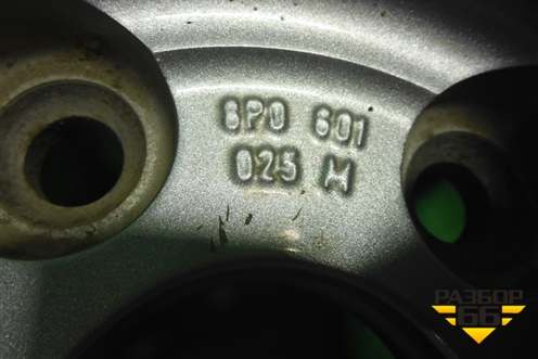 Диск колёсный литой  R16 EJ7 5x112 ET53 Ц.О.56 (8P0601025H) для Audi A3 (8PA) 2003-2013г Sportback (А3)