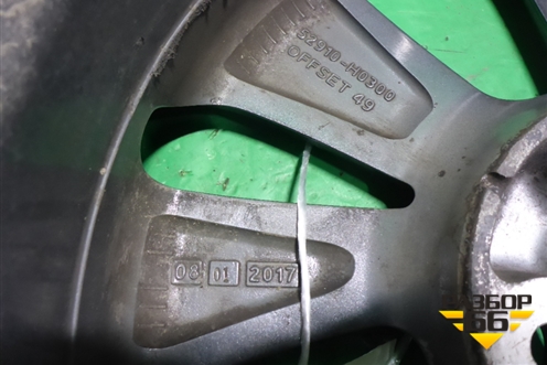 Диск колёсный литой  R16 EJ6 4х100 ET49 Ц.О.54,1 (52910H0300) для Kia Rio с 2017г (Рио 4)