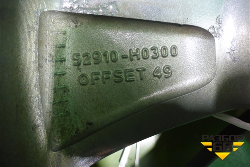 Диск колёсный литой  R16 EJ6 4х100 ET49 Ц.О.54,1 (52910H0300) для Kia Rio с 2017г (Рио 4)