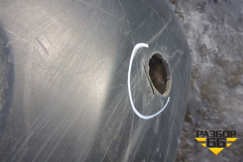 Бампер задний (под парктроник) (85022JD00H) для Nissan Qashqai (J10E) с 2006-2013г (Кашкай)