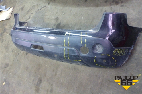 Бампер задний (под парктроник) (85022JD00H) для Nissan Qashqai (J10E) с 2006-2013г