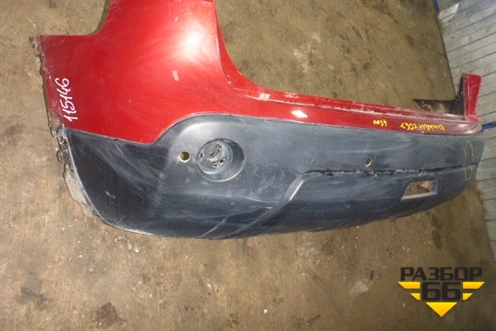 Бампер задний (под парктроник) (85022JD00H) для Nissan Qashqai (J10E) с 2006-2013г (Кашкай)