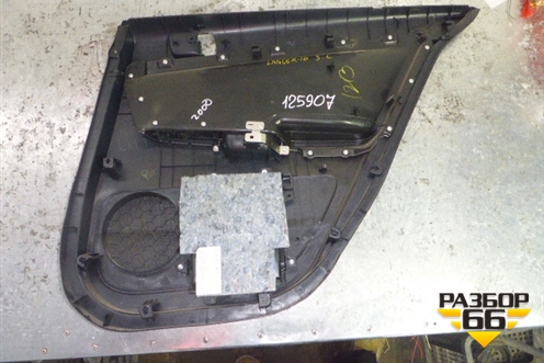 Обшивка двери задней левой под электрику для Mitsubishi Lancer-X с 2007г (Лансер)