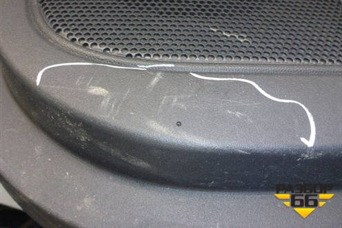 Обшивка двери задней правой под электрику для Mitsubishi Lancer-X с 2007г (Лансер)