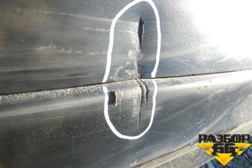 Бампер задний (5215948170) для Toyota Highlander с 2007-2013г (Хайлендер)