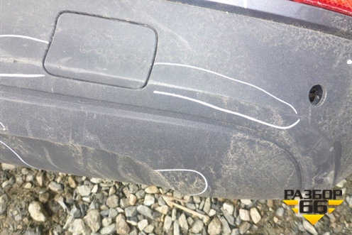 Бампер задний (до 2014г под парктроник) (8U0807511C) для Audi Q3 с 2011-2018г (Ку 3)