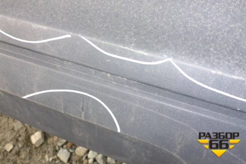 Бампер задний (до 2014г под парктроник) (8U0807511C) для Audi Q3 с 2011-2018г (Ку 3)