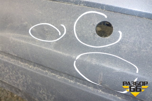 Бампер задний (до 2014г под парктроник) (8U0807511C) для Audi Q3 с 2011-2018г (Ку 3)