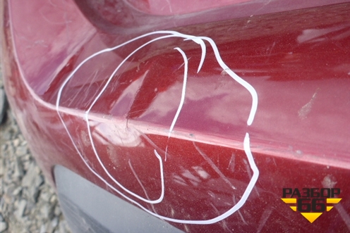 Бампер задний (StepWay) (8200911893) для Renault Sandero с 2009-2014г (Сандеро)