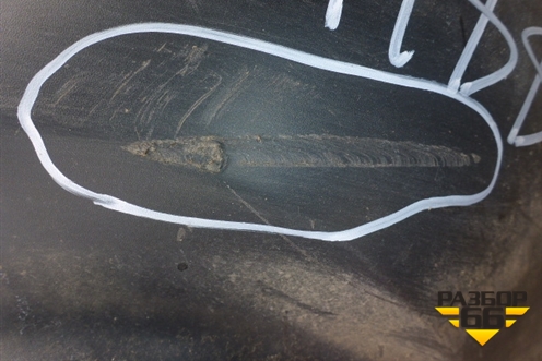 Юбка заднего бампера (до 2014г) (850B21KA1A) для Nissan Juke (F15) с 2011г (Жук)