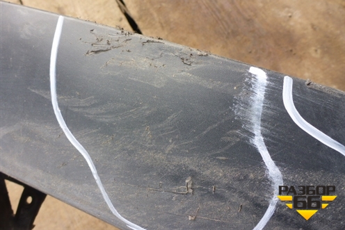 Юбка заднего бампера (до 2014г) (850B21KA1A) для Nissan Juke (F15) с 2011г (Жук)