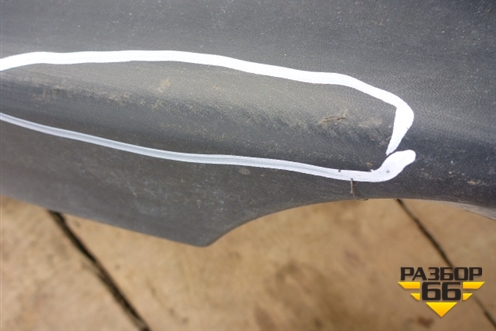 Юбка заднего бампера (до 2014г) (850B21KA1A) для Nissan Juke (F15) с 2011г (Жук)