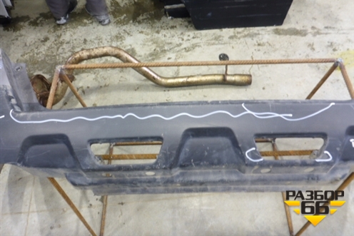 Бампер задний (85022JU14H) для Nissan X-Trail (Т31) с 2007-2014г (Хтраил)