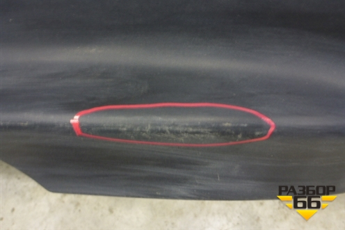 Юбка заднего бампера (до 2014г) (850B21KA1A) для Nissan Juke (F15) с 2011г (Жук)