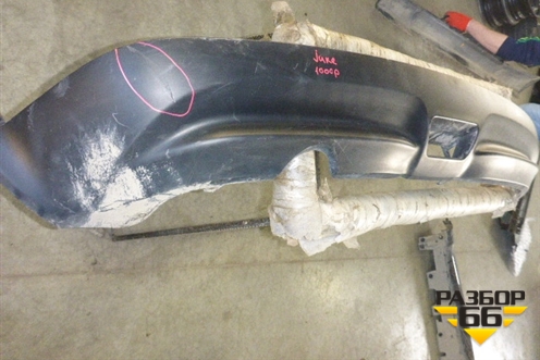 Юбка заднего бампера (до 2014г) (850B21KA1A) для Nissan Juke (F15) с 2011г (Жук)