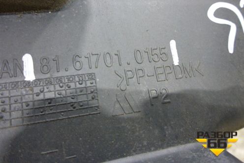 Накладка на торпедо  (боковая левая) (81617010155) для MAN TGA 4-Series  с 2000-2008г (ТГА)