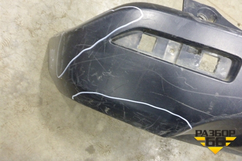 Юбка заднего бампера (до 2009г под парктроник) для Honda CR-V(RE) с 2006-2012г (ЦРВ СРВ)