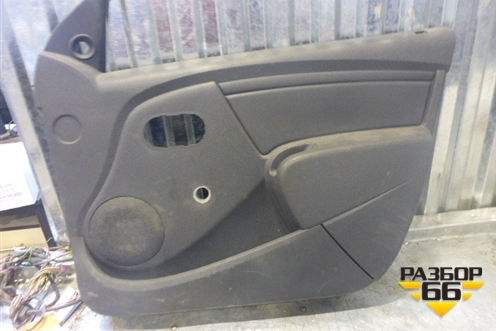 Обшивка двери передней правой под механику (после 2009г) для Renault Logan с 2004-2015г (Логан)