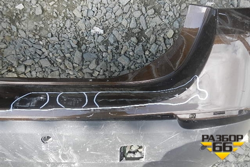 Бампер задний (до 2012г под парктроник) для BMW X1 E84 с 2009-2014г (Х1 Е84)