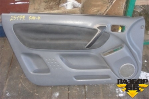 Обшивка двери передней левой под электрику (3х дверный кузов) для Toyota Rav-4 с 2000-2005г (Рав 4)