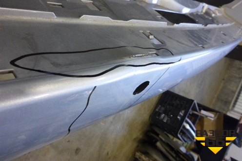 Бампер задний (до 2015г под парктроник) (5215960998) для Toyota Land Cruiser (200) с 2008г (Ленд Крузер)