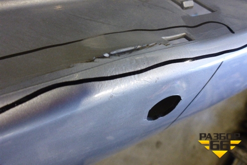 Бампер задний (до 2015г под парктроник) (5215960998) для Toyota Land Cruiser (200) с 2008г (Ленд Крузер)