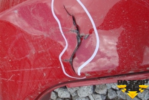 Бампер задний (под парктроник) для Honda Jazz(GE) с 2008-2014г (Джаз)