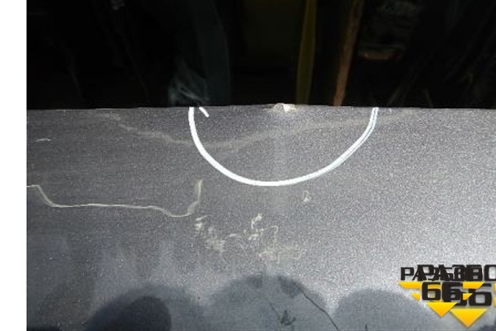 Дверь багажника без стекла (5801A524) для Mitsubishi Outlander XL с 2006-2012г (Аутлендер ХЛ)