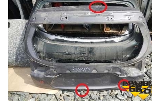 Дверь багажника без стекла (5801A524) для Mitsubishi Outlander XL с 2006-2012г (Аутлендер ХЛ)