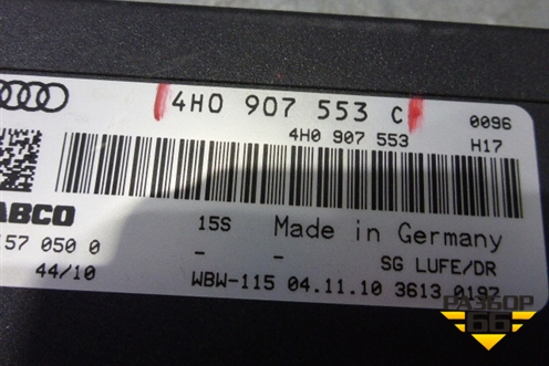 Блок электронный (управления системой регулировки дорожного просвета) (4H0907553C) для Audi A8 с 2009-2017г (А8)