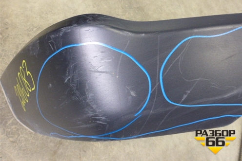 Юбка заднего бампера (после 2009г) для Honda CR-V(RE) с 2006-2012г (ЦРВ СРВ)