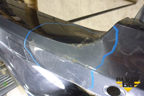 Бампер задний (без юбки после 2010г под парктроник) для BMW X5 E70 с 2007-2013г (Х5 Е70)