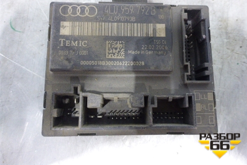 Блок комфорта (передней правой двери) (4L0959792B) для Audi Q7 c 2005-2015г (Ку 7)