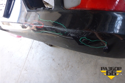 Бампер задний (после 2009г под парктроник) (8200752683) для Renault Logan с 2004-2015г (Логан)