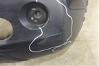 Бампер задний (85022JD00H) для Nissan Qashqai (J10E) с 2006-2013г (Кашкай)