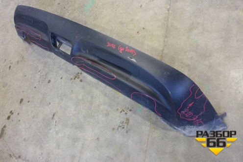 Юбка заднего бампера (до 2014г) (850B21KA0A) для Nissan Juke (F15) с 2011г (Жук)