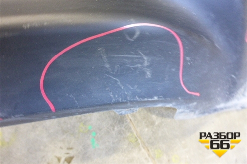 Юбка заднего бампера (до 2014г) (850B21KA0A) для Nissan Juke (F15) с 2011г (Жук)