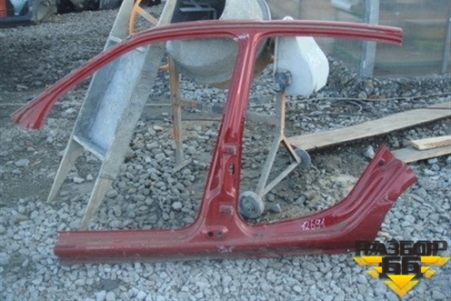 Порог со стойкой левый для Renault Clio с 1998-2002г (Клио)