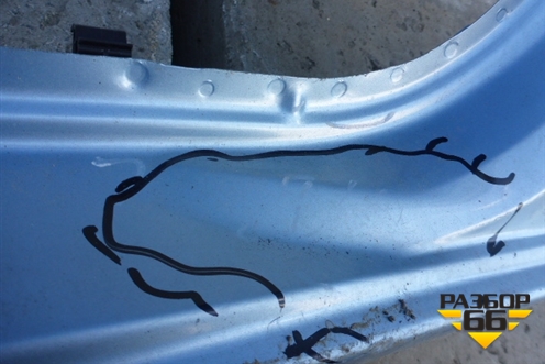 Порог со стойкой правый для Renault Megane 2 с 2002-2009г (Меган)