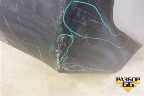 Бампер задний (5215948170) для Toyota Highlander с 2007-2013г (Хайлендер)