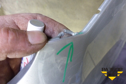 Бампер задний (5215948170) для Toyota Highlander с 2007-2013г (Хайлендер)