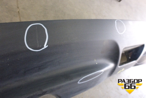 Юбка заднего бампера (до 2014г) (850B21KA1A) для Nissan Juke (F15) с 2011г (Жук)