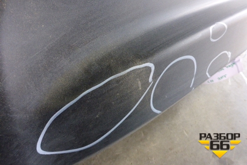 Юбка заднего бампера (до 2014г) (850B21KA1A) для Nissan Juke (F15) с 2011г (Жук)