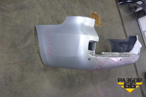 Бампер задний (до 2015г под парктроник) (5215960260) для Toyota Land Cruiser (200) с 2008г (Ленд Крузер)