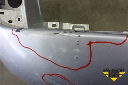 Бампер задний (до 2015г под парктроник) (5215960260) для Toyota Land Cruiser (200) с 2008г (Ленд Крузер)