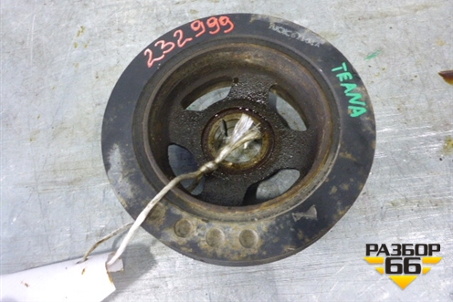 Шкив коленвала (2.4л QR23 V6) для Nissan Teana (J31) с 2003-2008г (Теана)